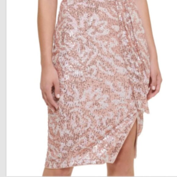 "Kenzie" Hand-beaded Sequined Dress. Size 2 - Picture 2 of 4